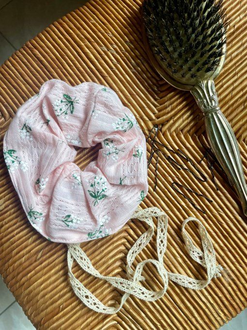 Chouchou Muguet Rose