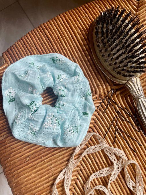 Chouchou Muguet Bleu Ciel