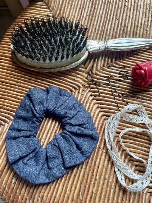 Chouchou Indigo Fil d'Argent