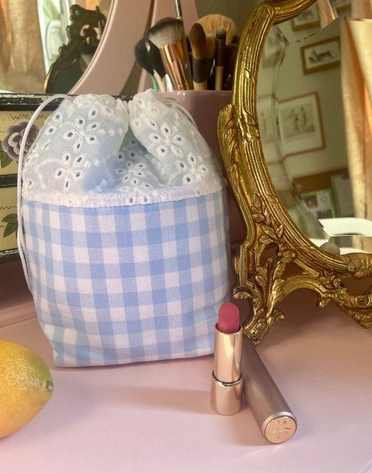 Pochon Mini Vichy Céleste