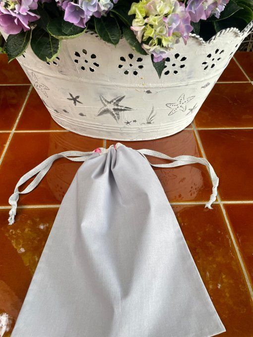 Pochon Maxi Gris Perle