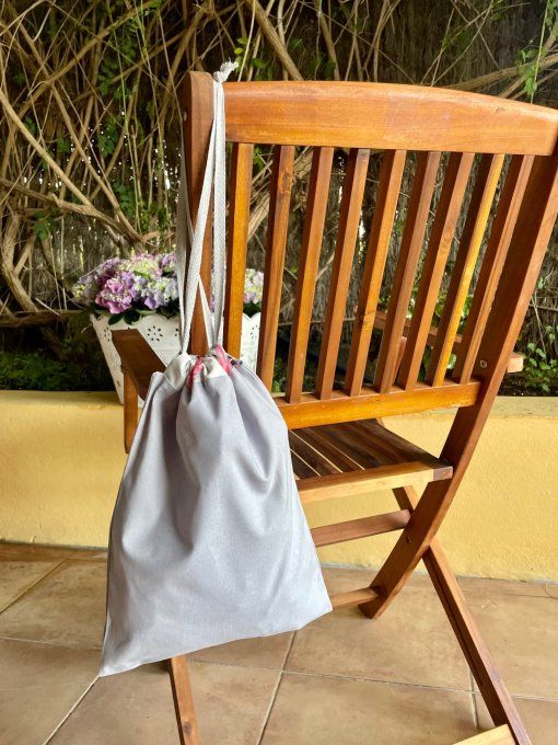 Pochon Maxi Gris Perle