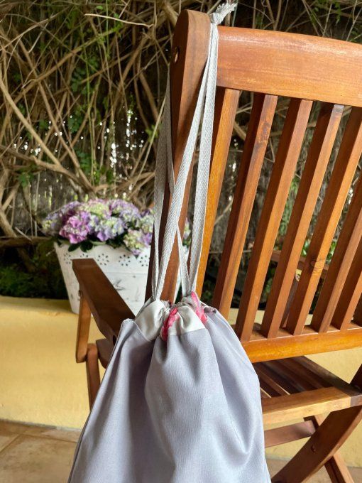 Pochon Maxi Gris Perle