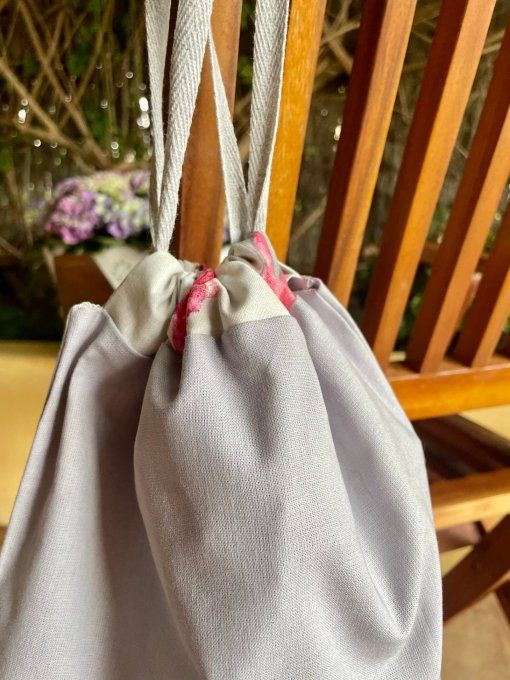 Pochon Maxi Gris Perle