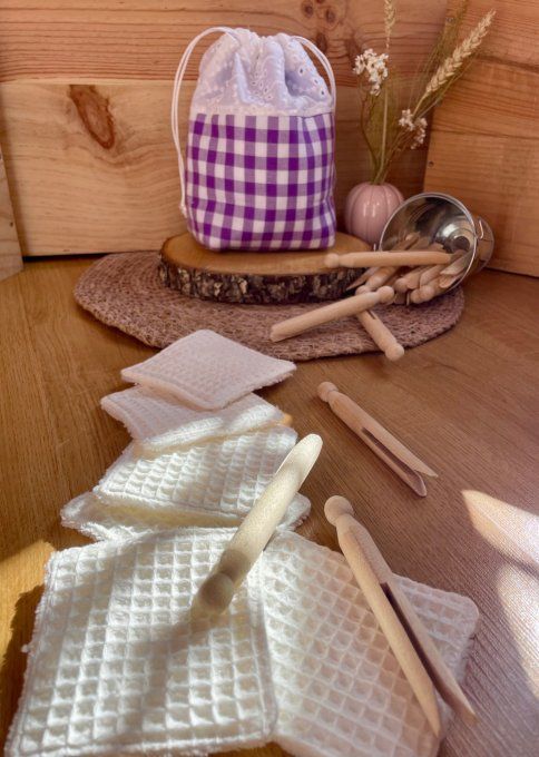 Pochon Mini Vichy Prune