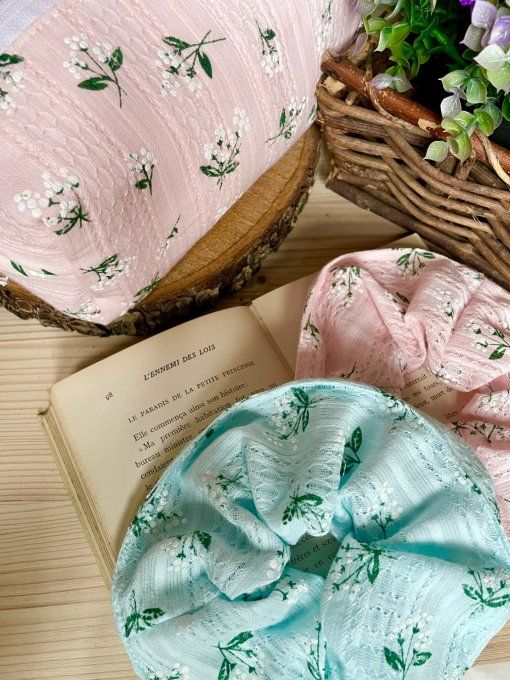 Chouchou Muguet Bleu Ciel